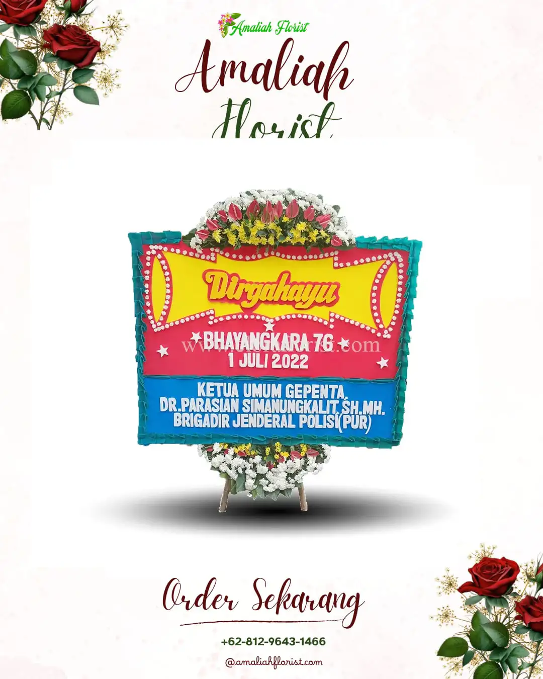 Papan Bunga HUT Ulang Tahun Putat Lor